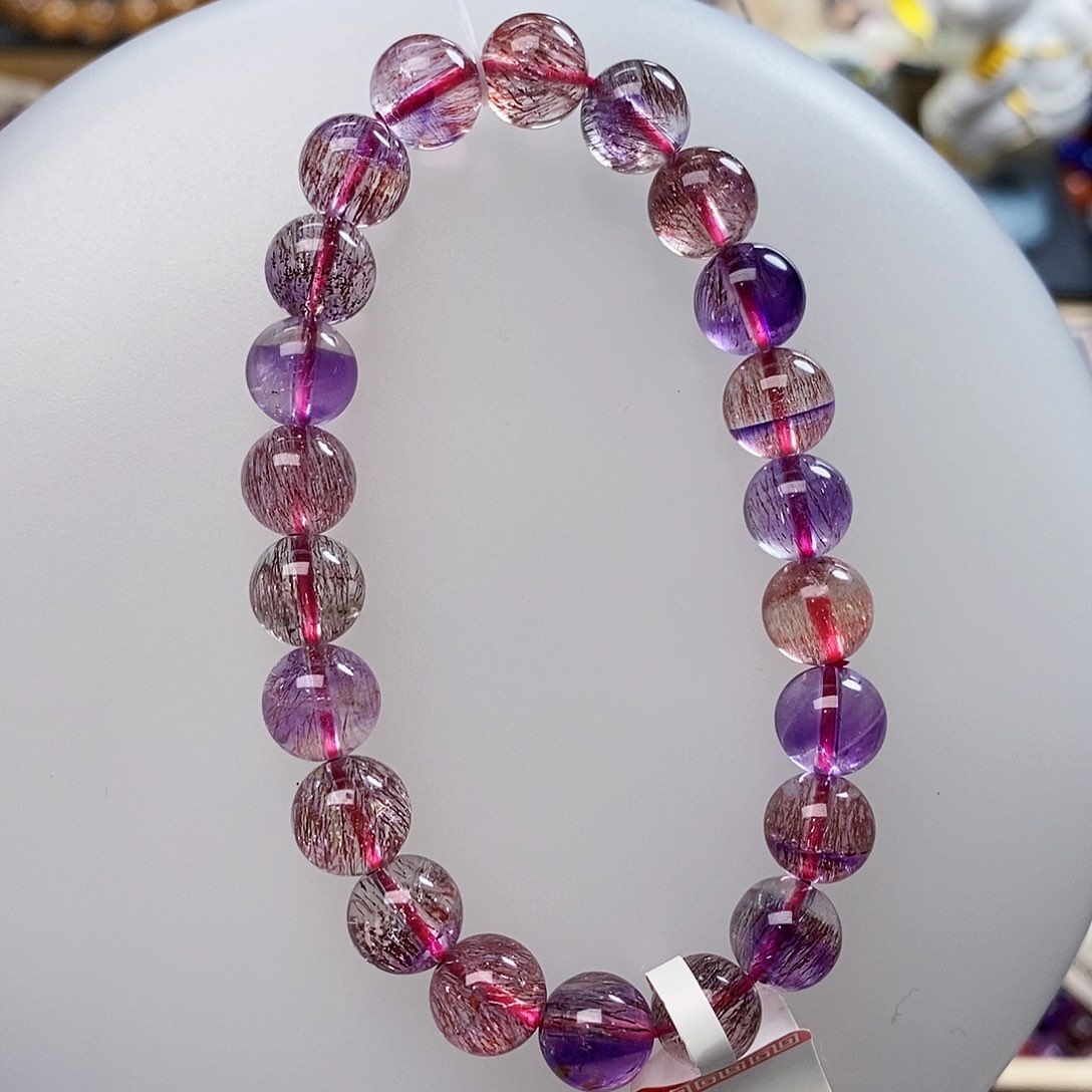 未镶嵌手链水晶8.9彩超七基本一步到位B696