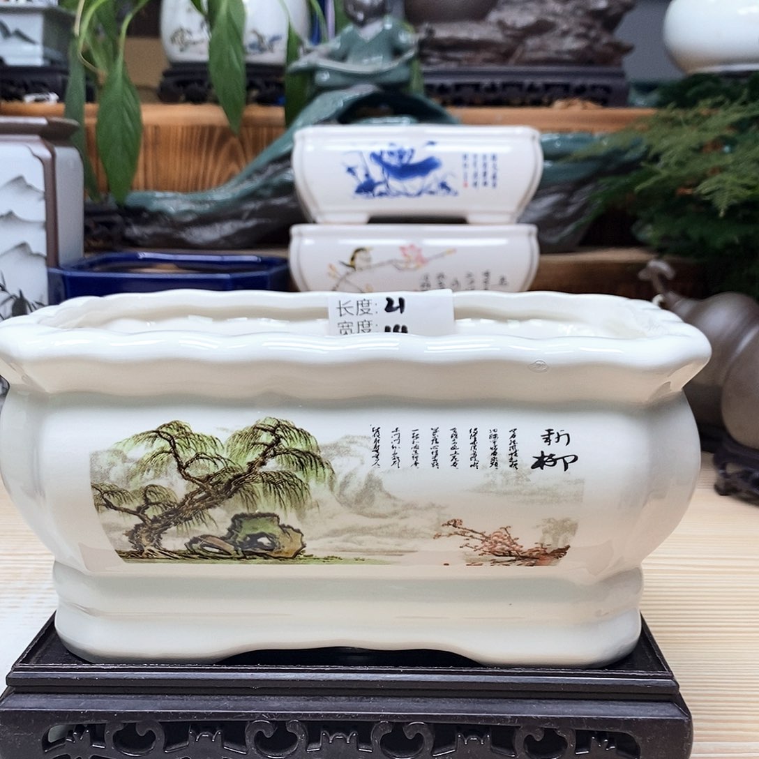 紫砂花盆陶瓷艺术花盆陶瓷