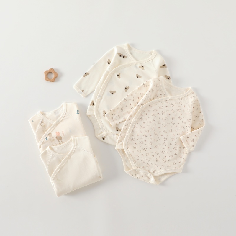 四季款婴儿衣服纯棉新生儿包屁衣A类无骨宝宝三角哈衣爬服0-1岁