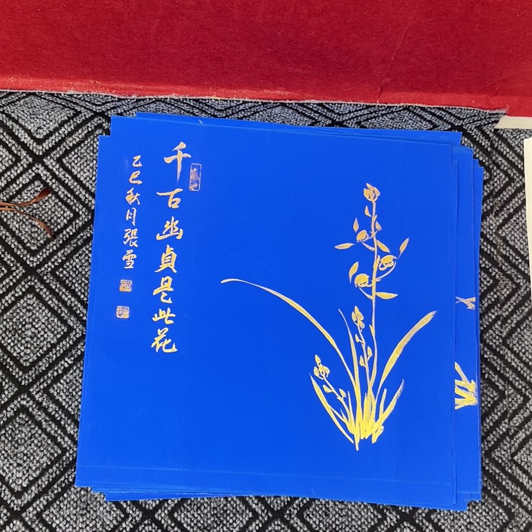 国画张雪老师三尺斗方花鸟作品旭