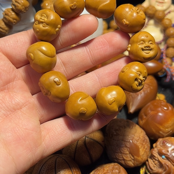 橄榄核手串/手链十分开心