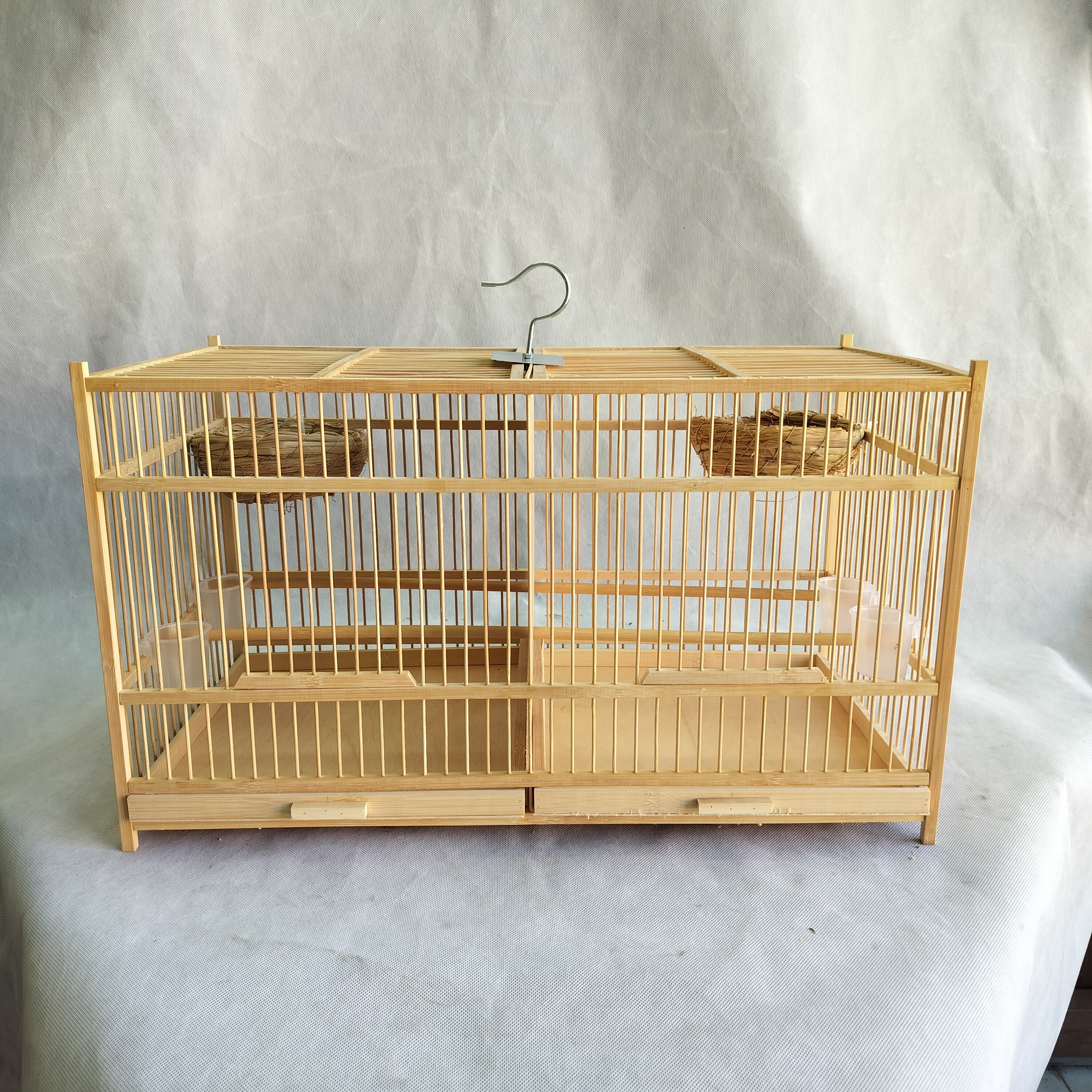 玉鸟文鸟珍珠鸟繁殖笼50*26*30厘米丝距配件齐全