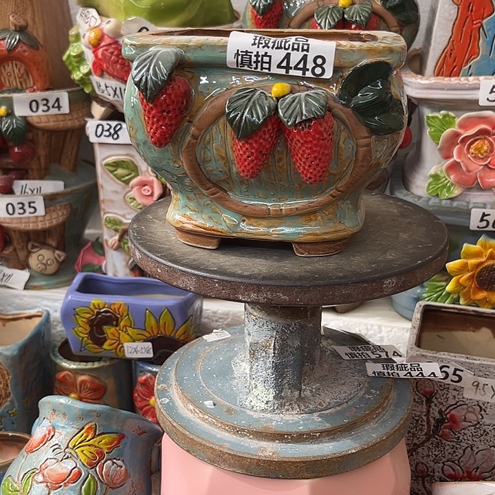 *****粗陶材质多肉花盆448