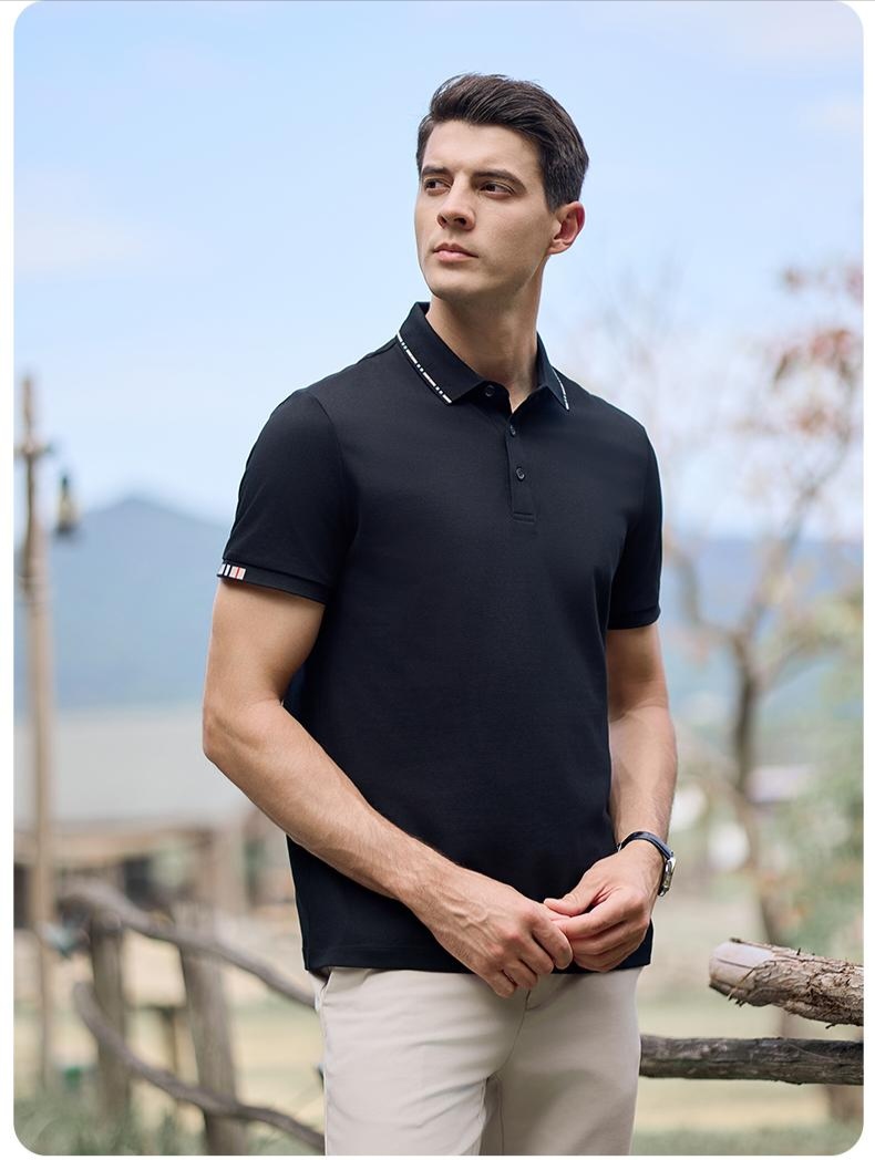 25年欧美风夏季新品轻奢Polo衫#2252