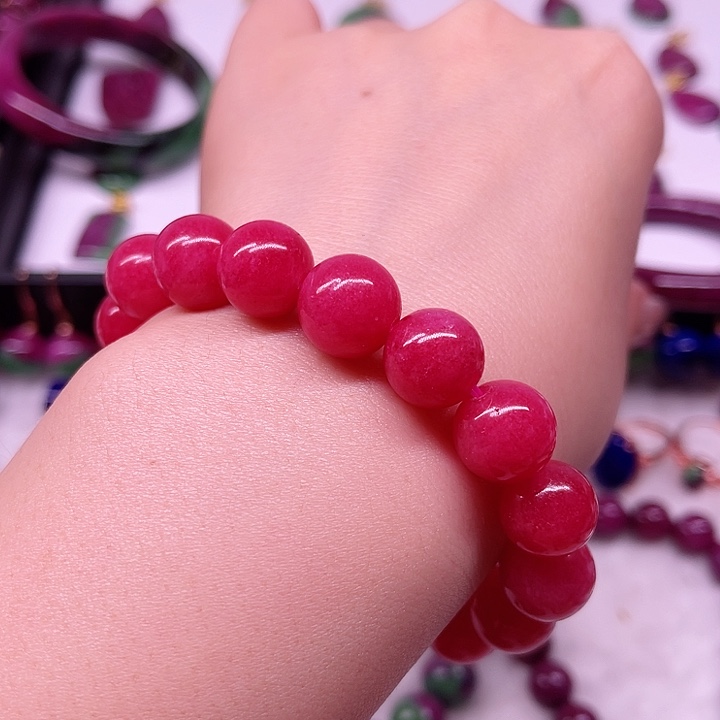 红宝石蔷薇手串未镶嵌