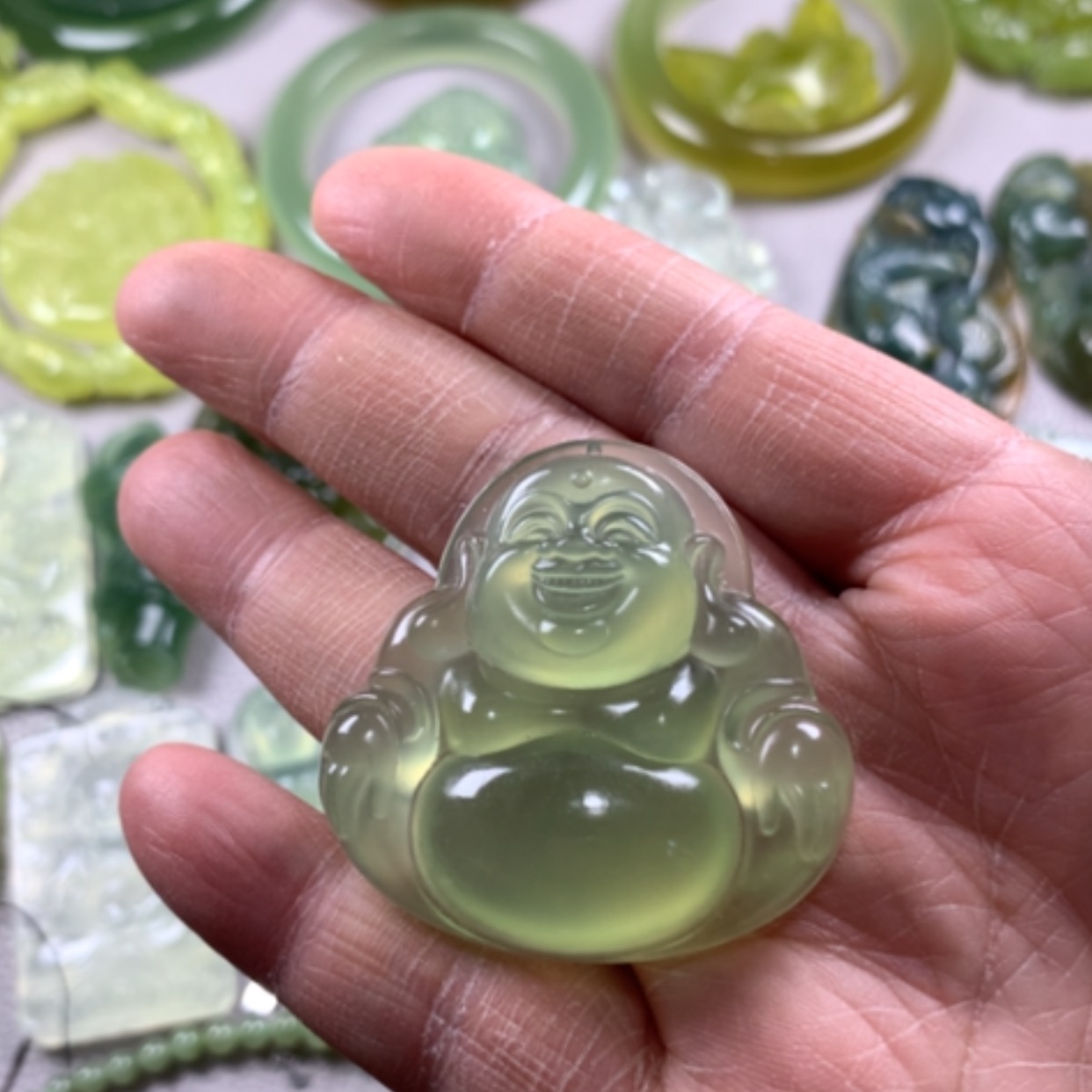 【闪购商品】未镶嵌蛇纹石玉2025新款岫玉