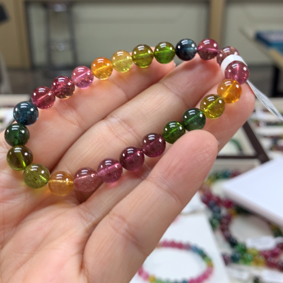 手链碧玺未镶嵌7.6左右