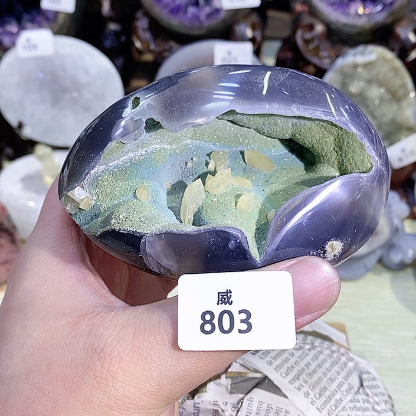 【闪购商品】玛瑙/玉髓天然玛瑙摆件方解石未镶嵌