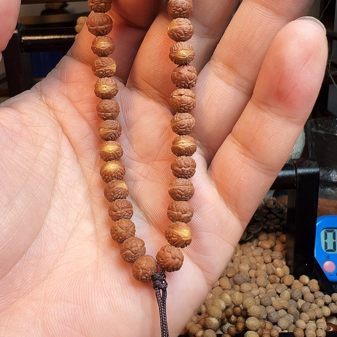 凤眼菩提手串野生酸枣核手串全品无修