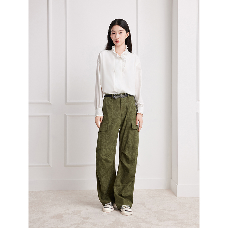 Goodland美地女装2025冬季衬衫上衣LC35570010