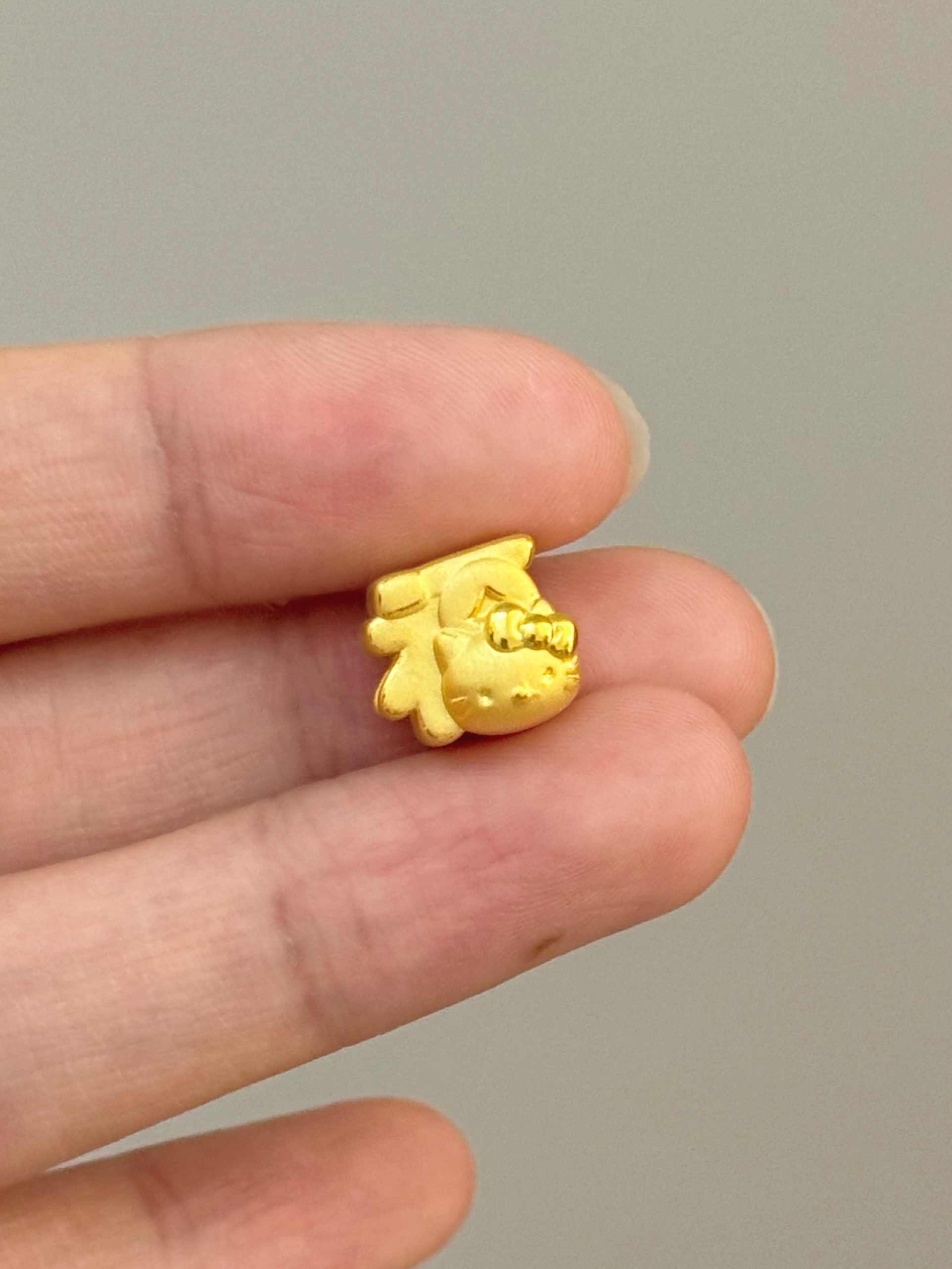 贝贝黄金 足金999 福字kt 素金 转运珠 102