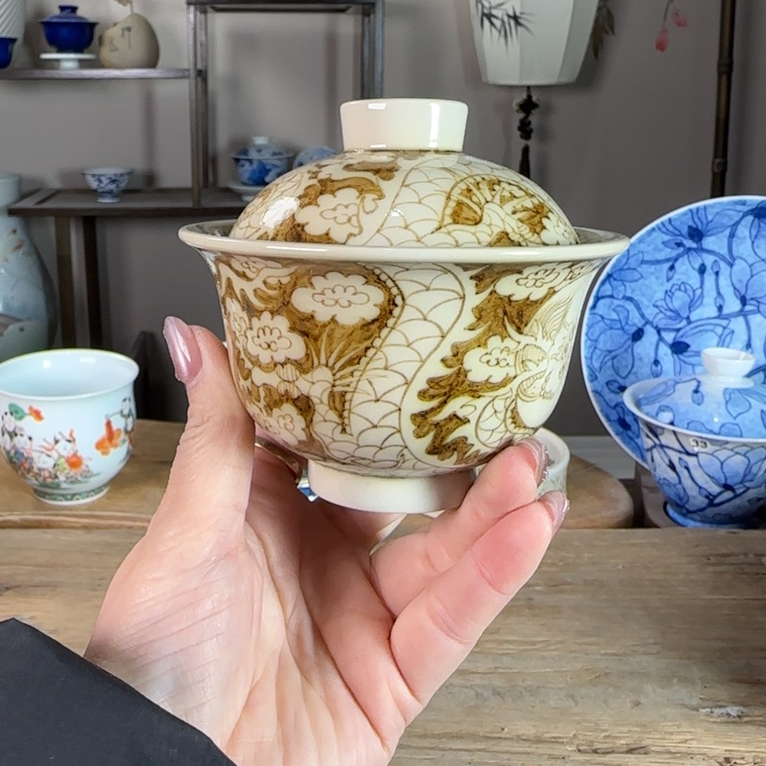 杯景德镇陶瓷柴烧多人