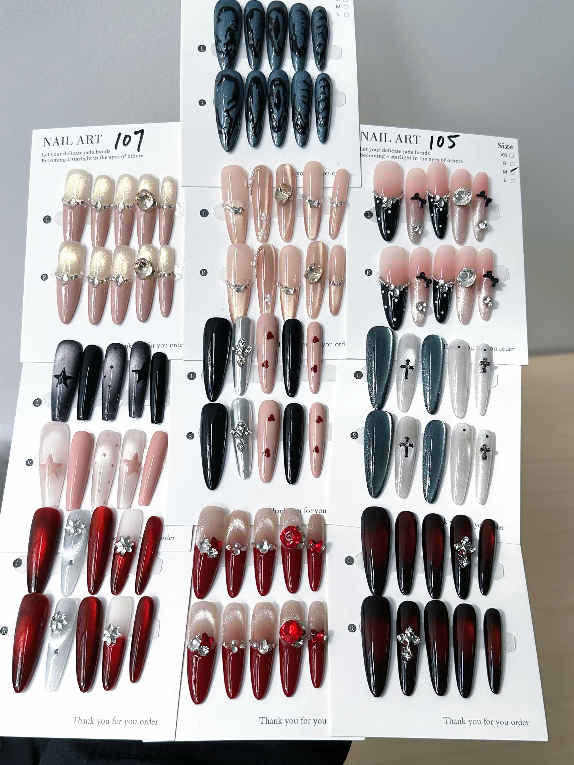 【编号101-127对准编码下单】啵啵间专属链接纯手工穿戴甲长尖细狗