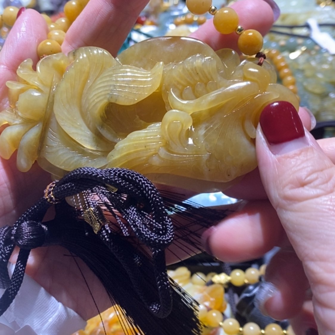 【闪购商品】岫玉毛衣链未镶嵌