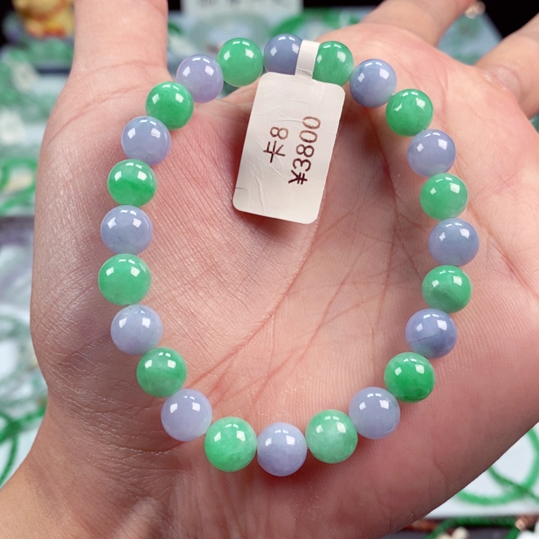 未镶嵌手链翡翠卡8