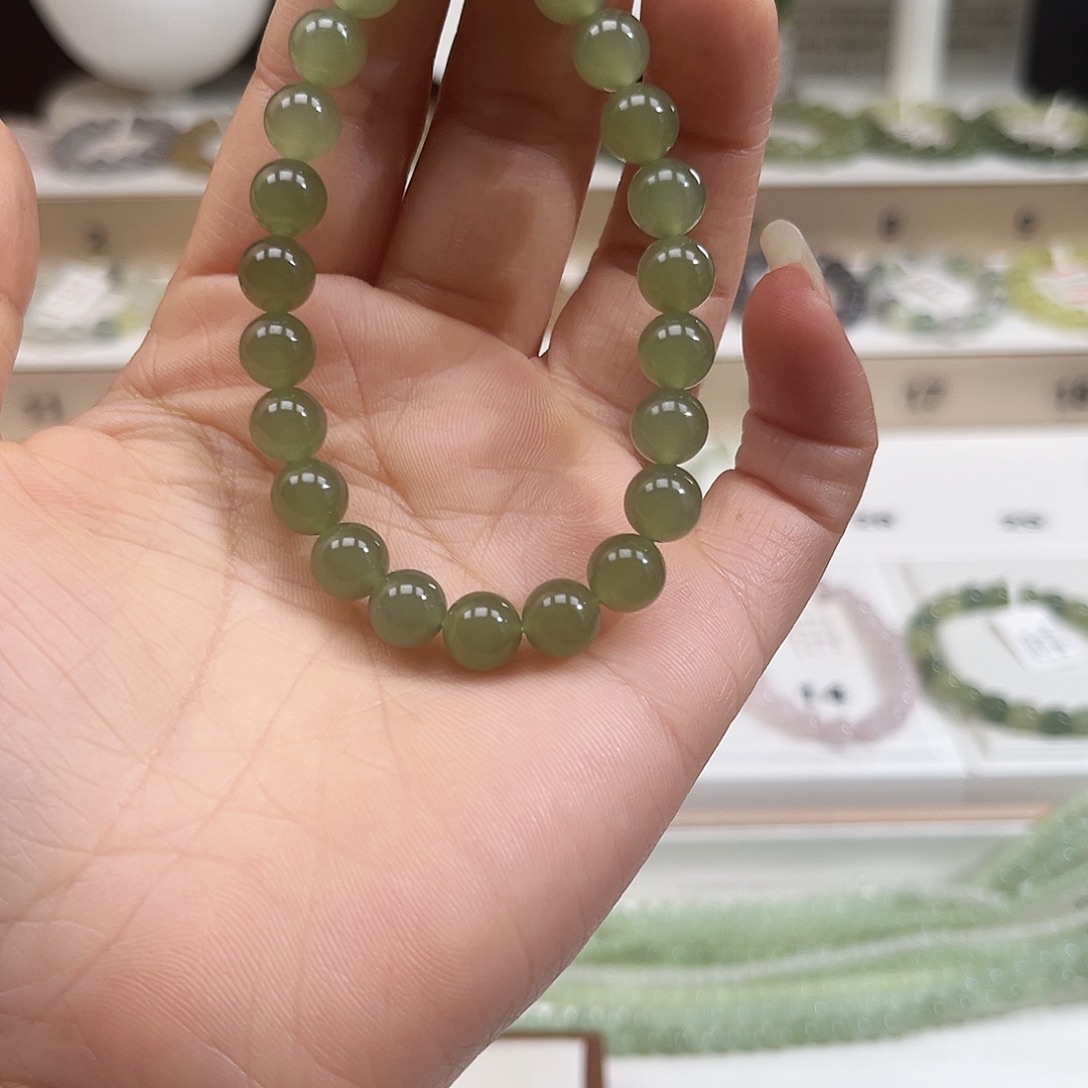 和田玉未镶嵌手链