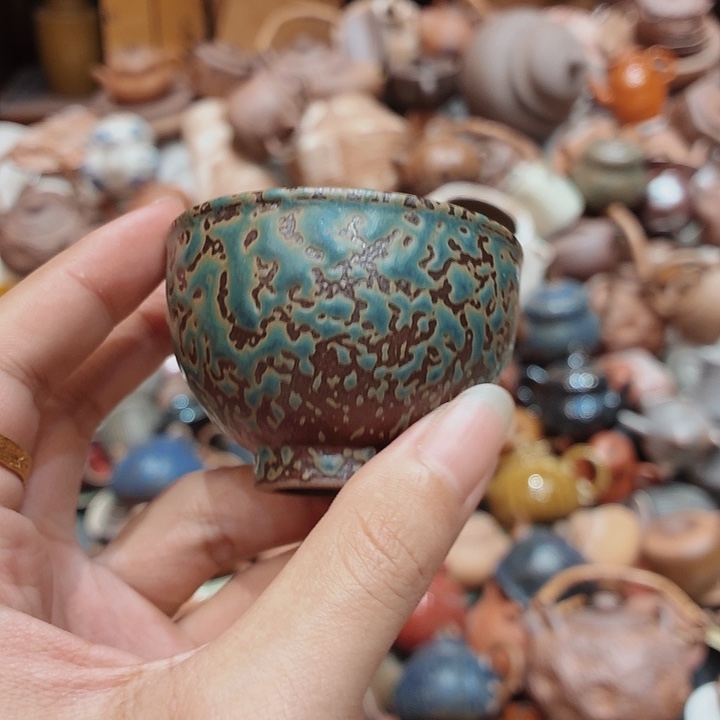 柴烧老岩泥高温茶器皿