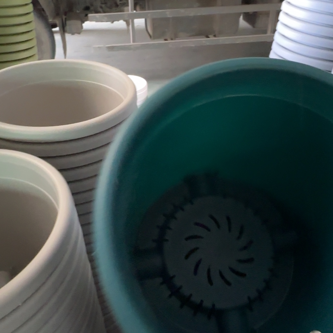 树脂四季盆5#无拖藏青色6