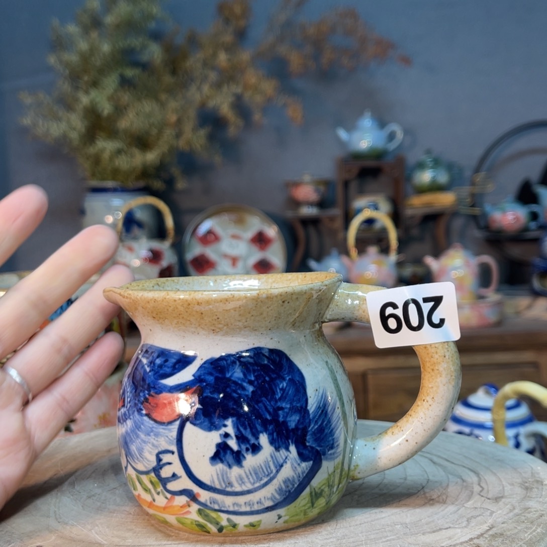 杯素浅陶瓷手工手绘