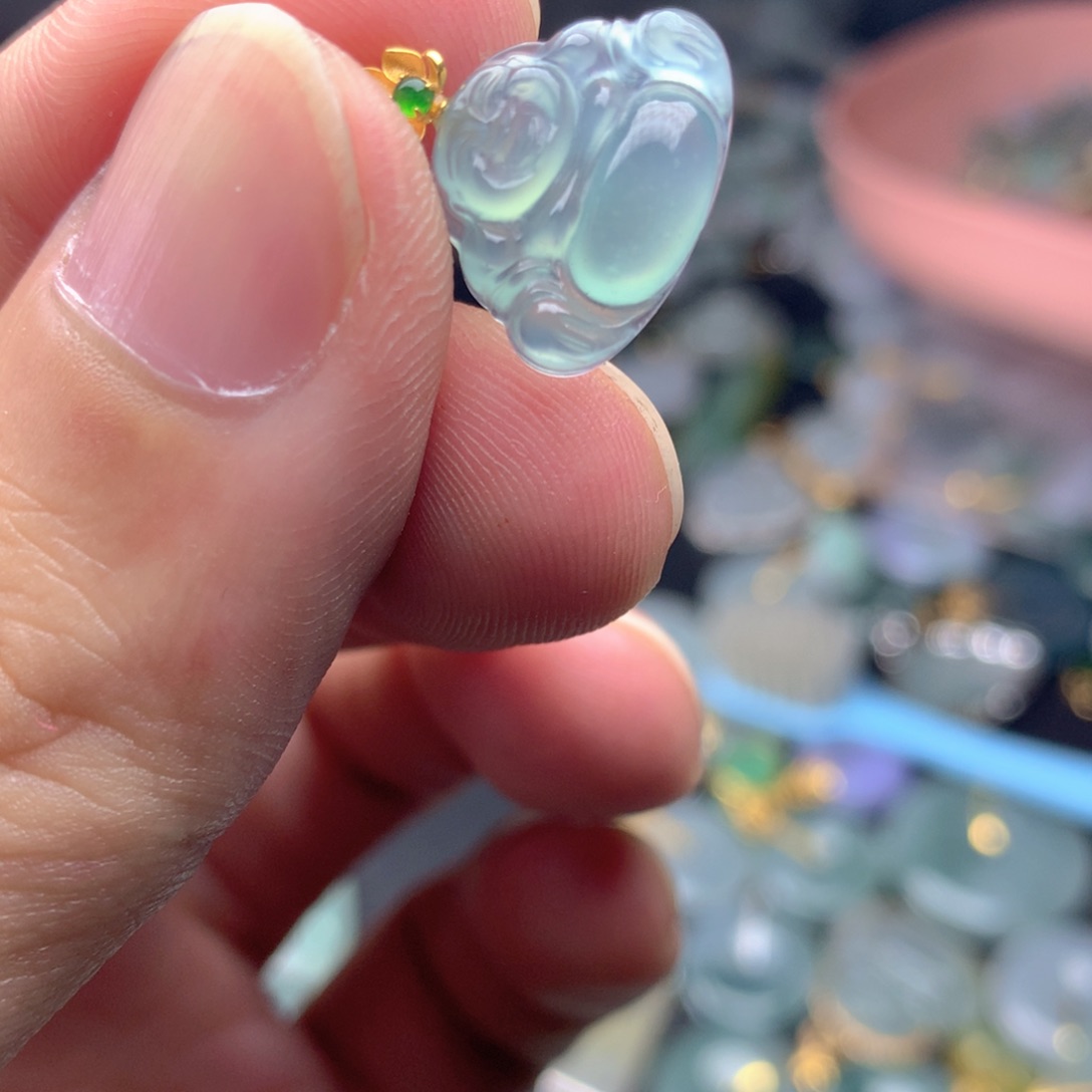 【闪购商品】翡翠18K金镶嵌颈饰翡翠