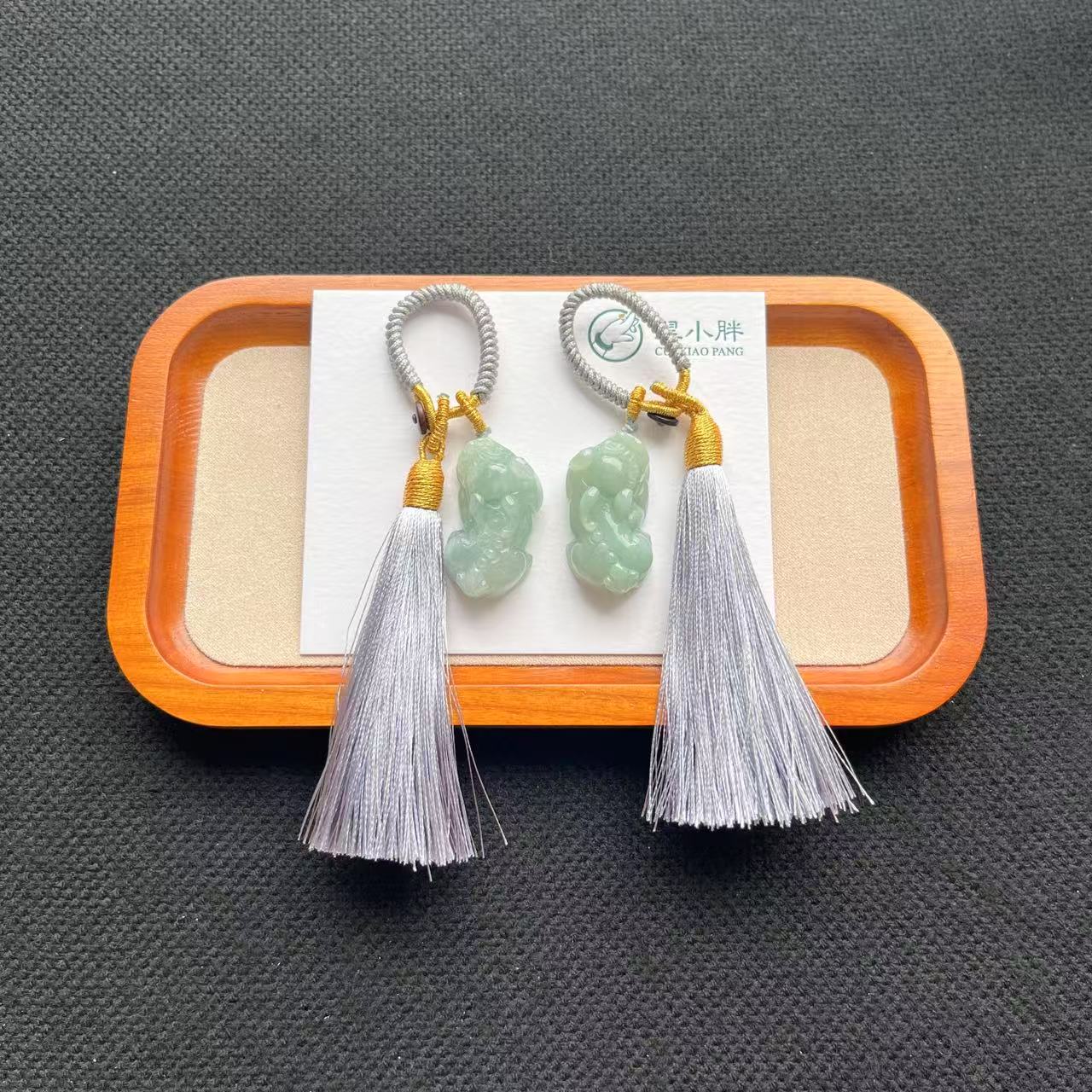 翠小胖珠宝 貔貅翡翠包挂新CFCD46 只发其1多样性