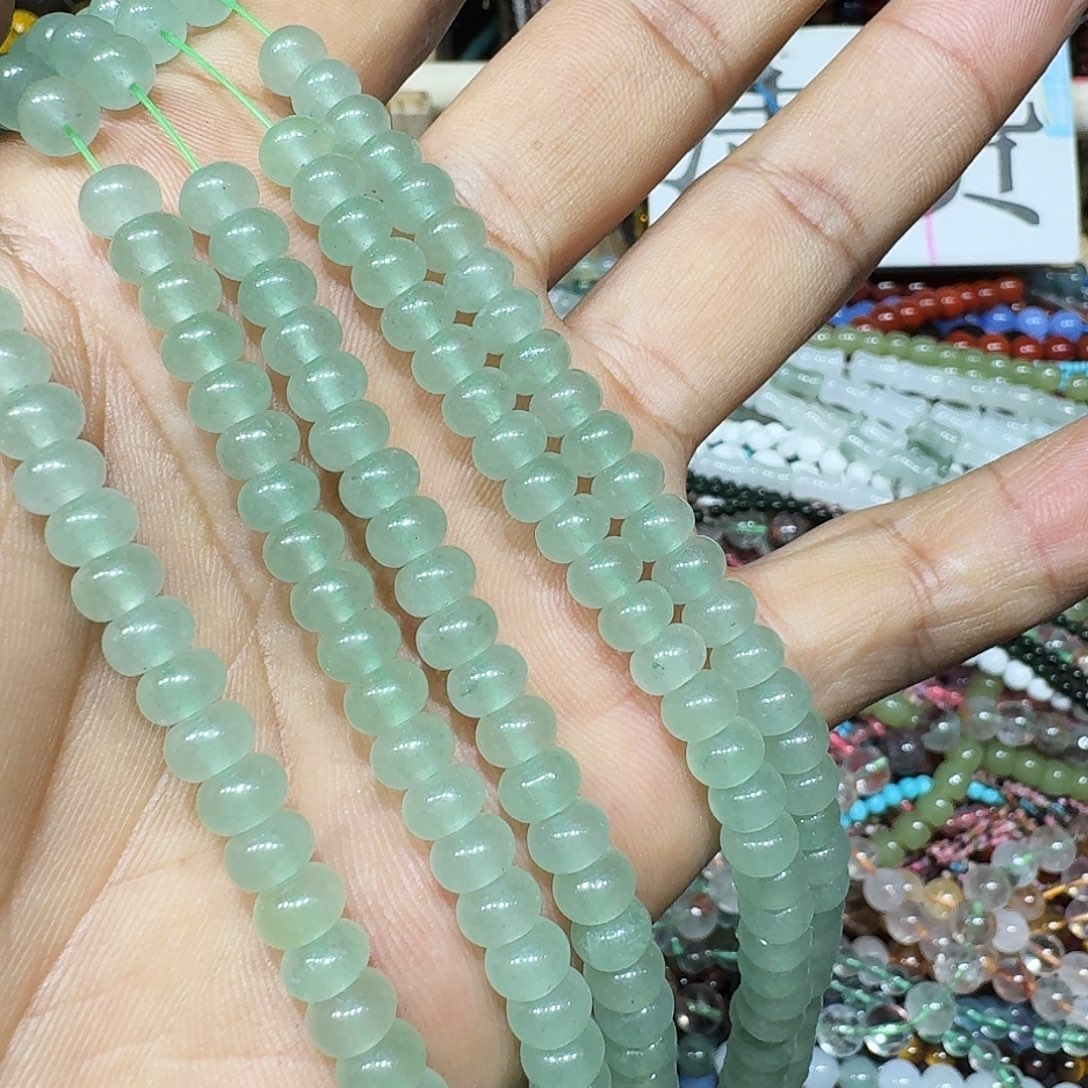 玛瑙/玉髓未镶嵌珠宝半成品东陵玉车轮6x4一条