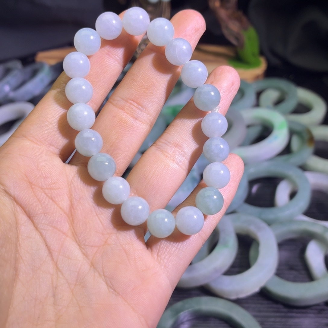 定制翡翠未镶嵌天然纹理随机，追求完美者慎拍