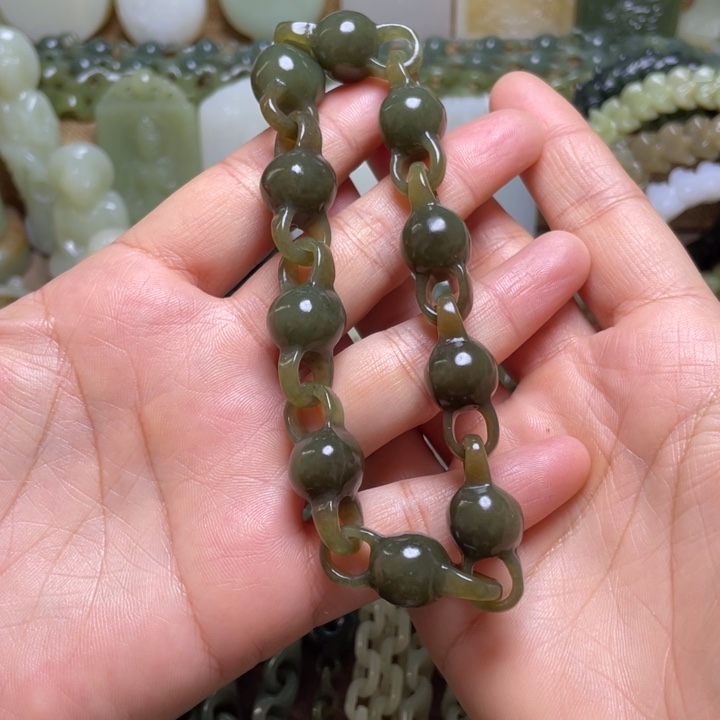 用***8和田玉未镶嵌颈饰