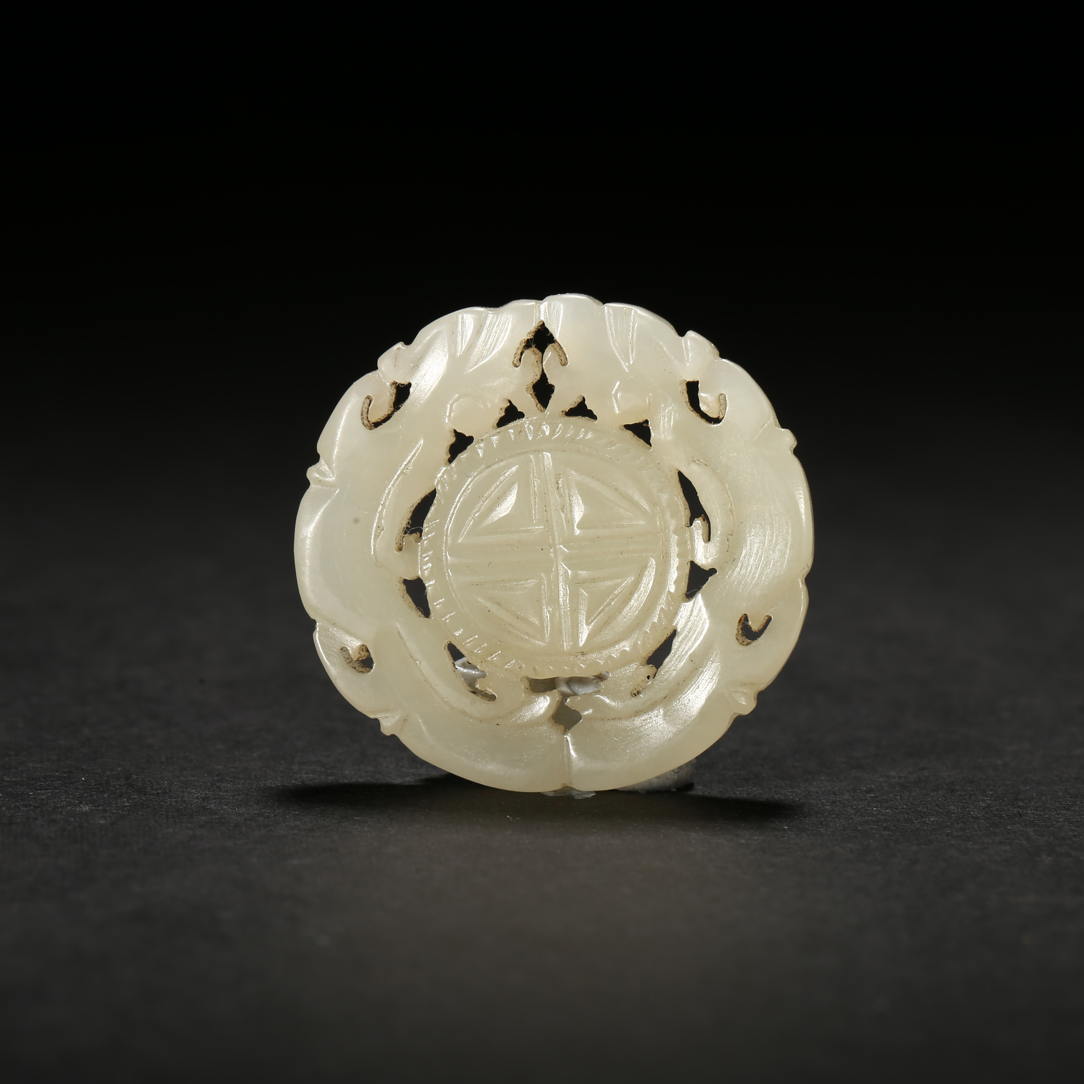 民国*双龙寿字纹佩/WBGS251006112和田玉【北京文博】