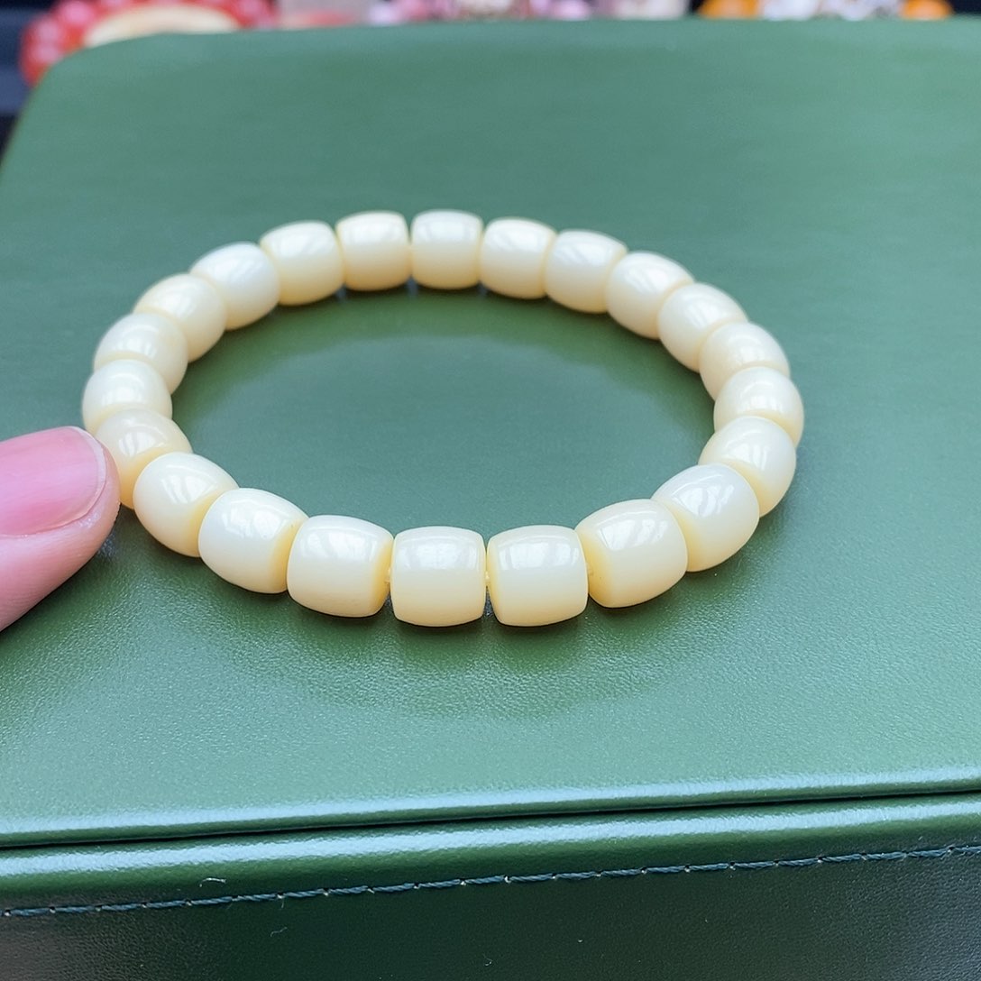 鹿骨手串/手链10×9驼骨鸡油黄精品