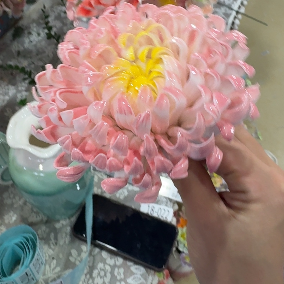 陶瓷花拍满20元发货退款拉黑