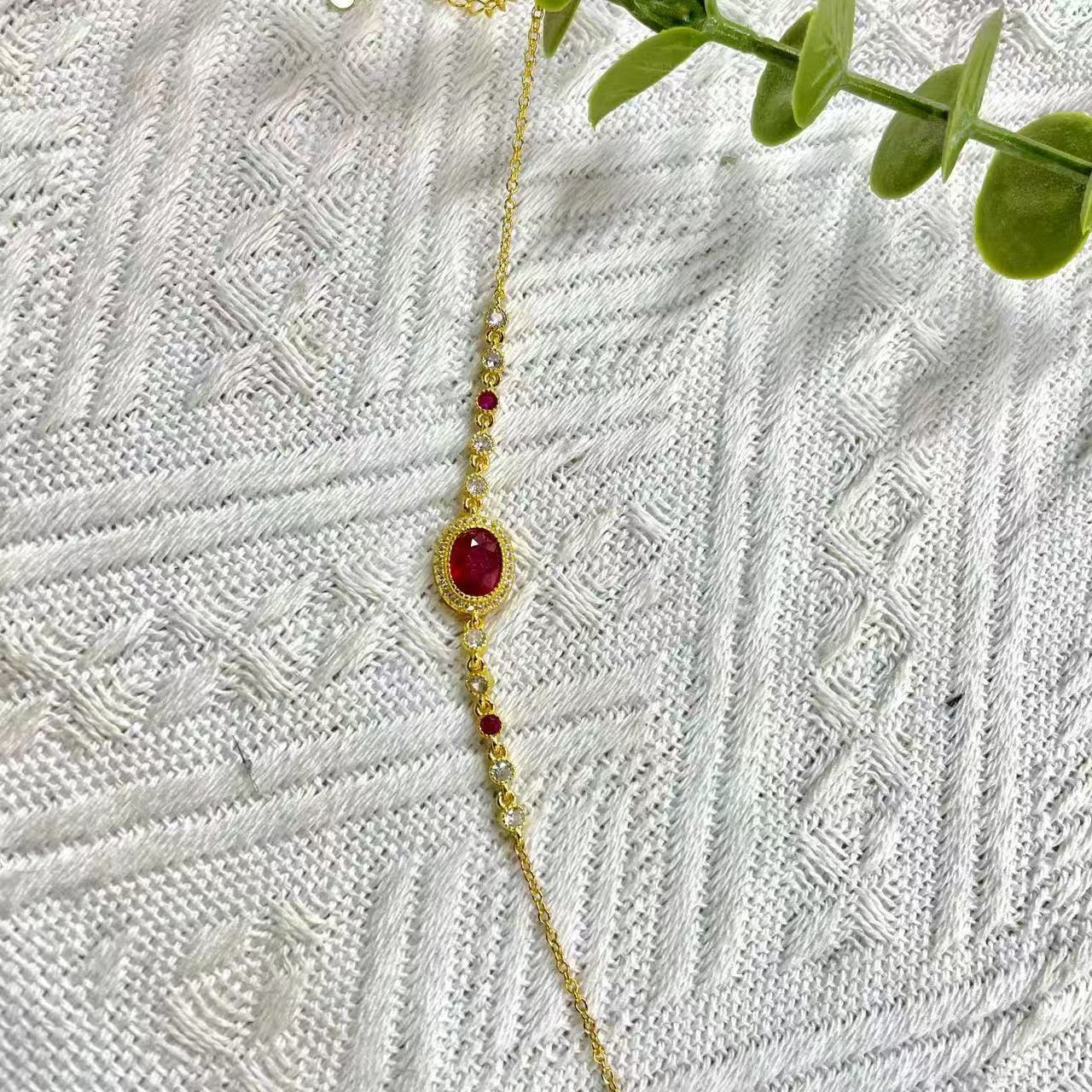 【松老板】红宝石轻奢手链