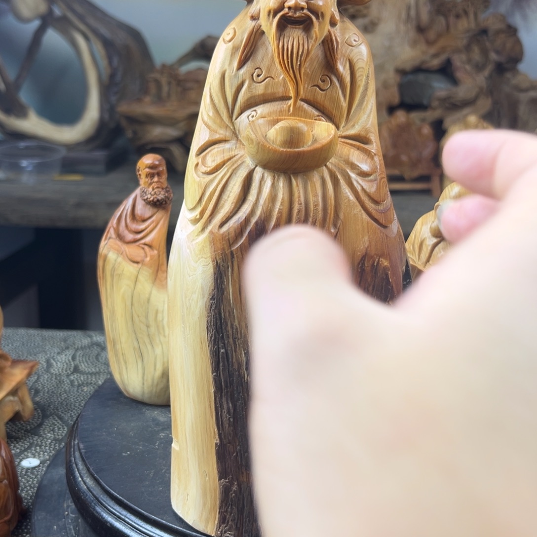 柏木（崖柏）财神爷87777