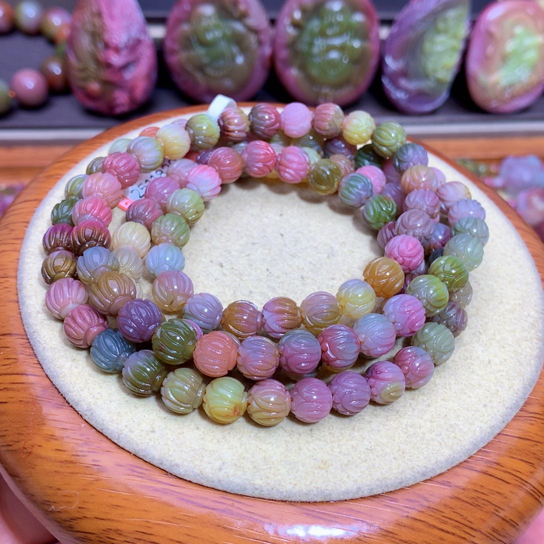 玛瑙手链未镶嵌盐源