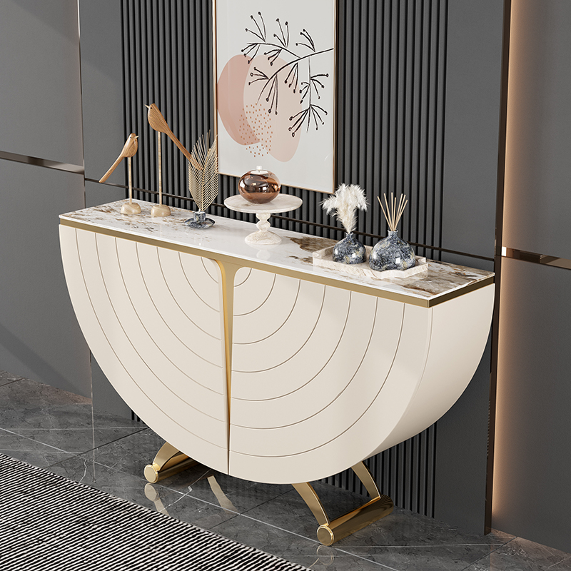 轻奢入户门厅柜玄关柜简约现代高端玄关桌端景柜走廊装饰储物柜子