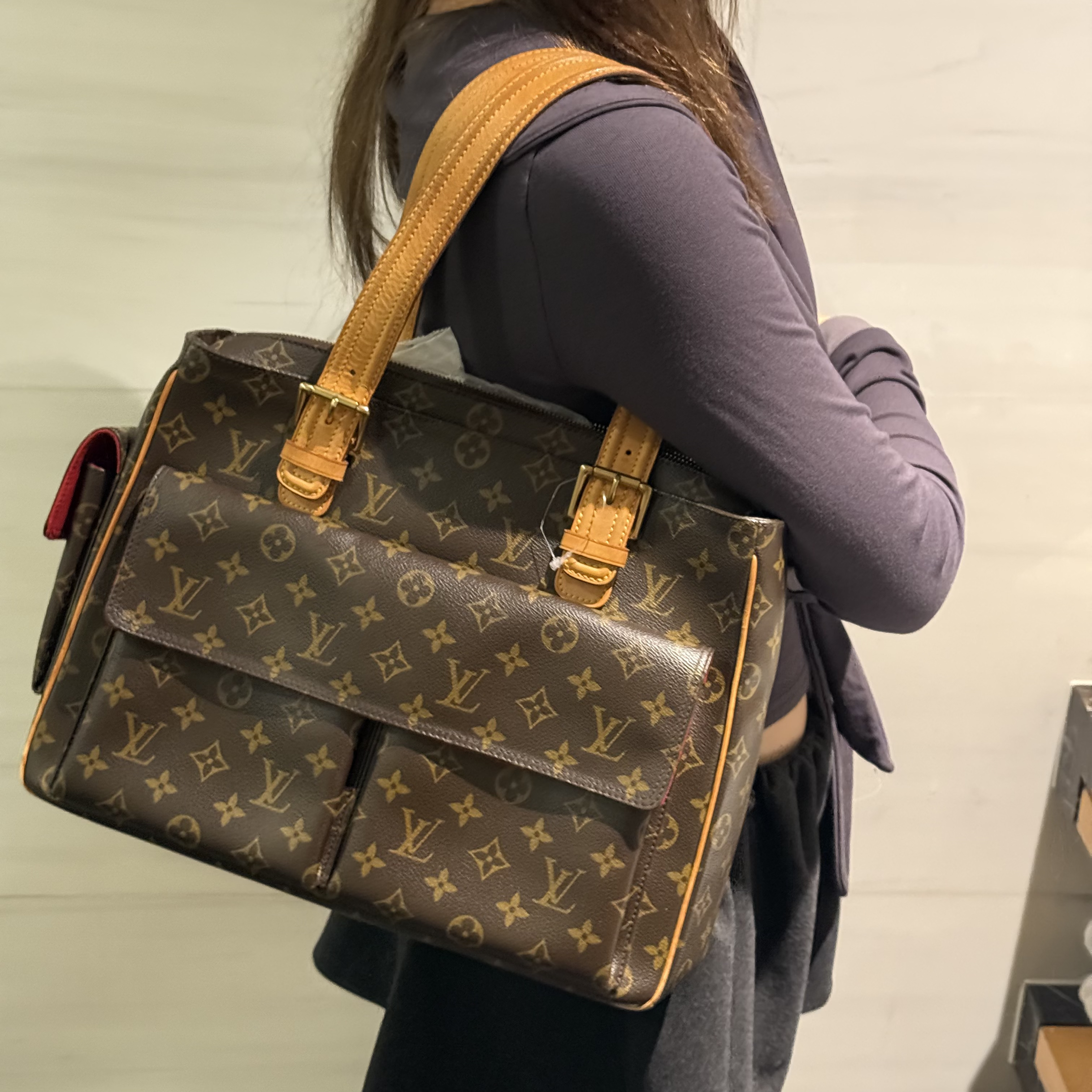 95新 LouisVuitton/路易威登 lv 大号骆驼包/95新