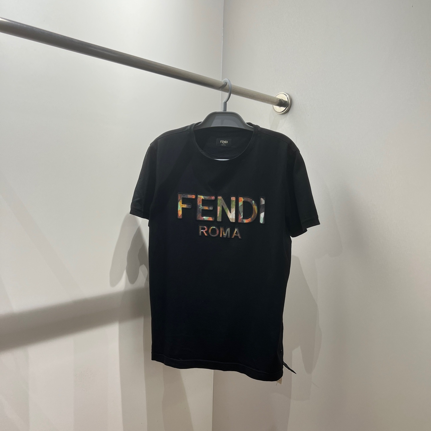 99新 FENDI/芬迪 au181/标语字母logo短袖 m码 棉