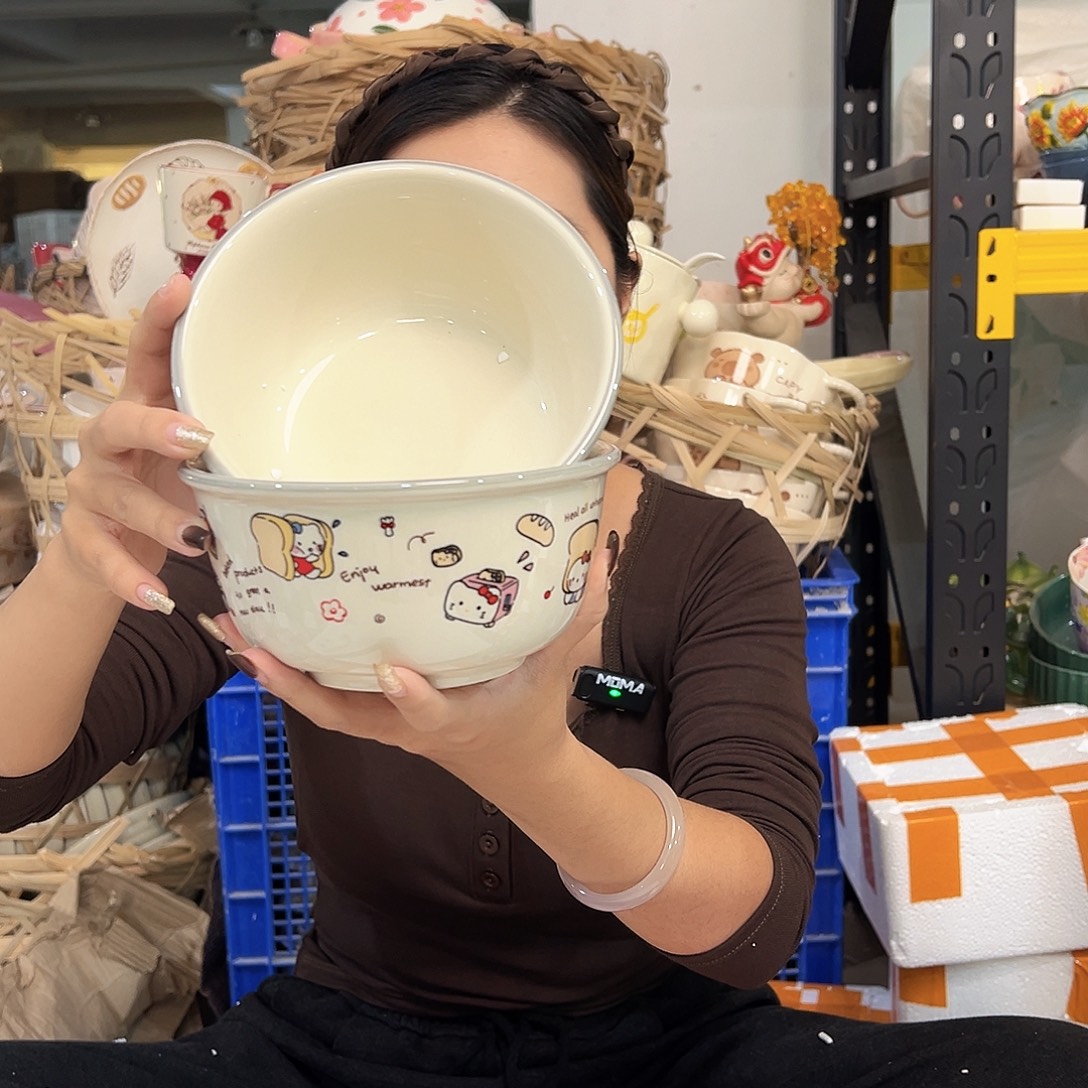 摆件潮州陶瓷工厂微瑕6寸