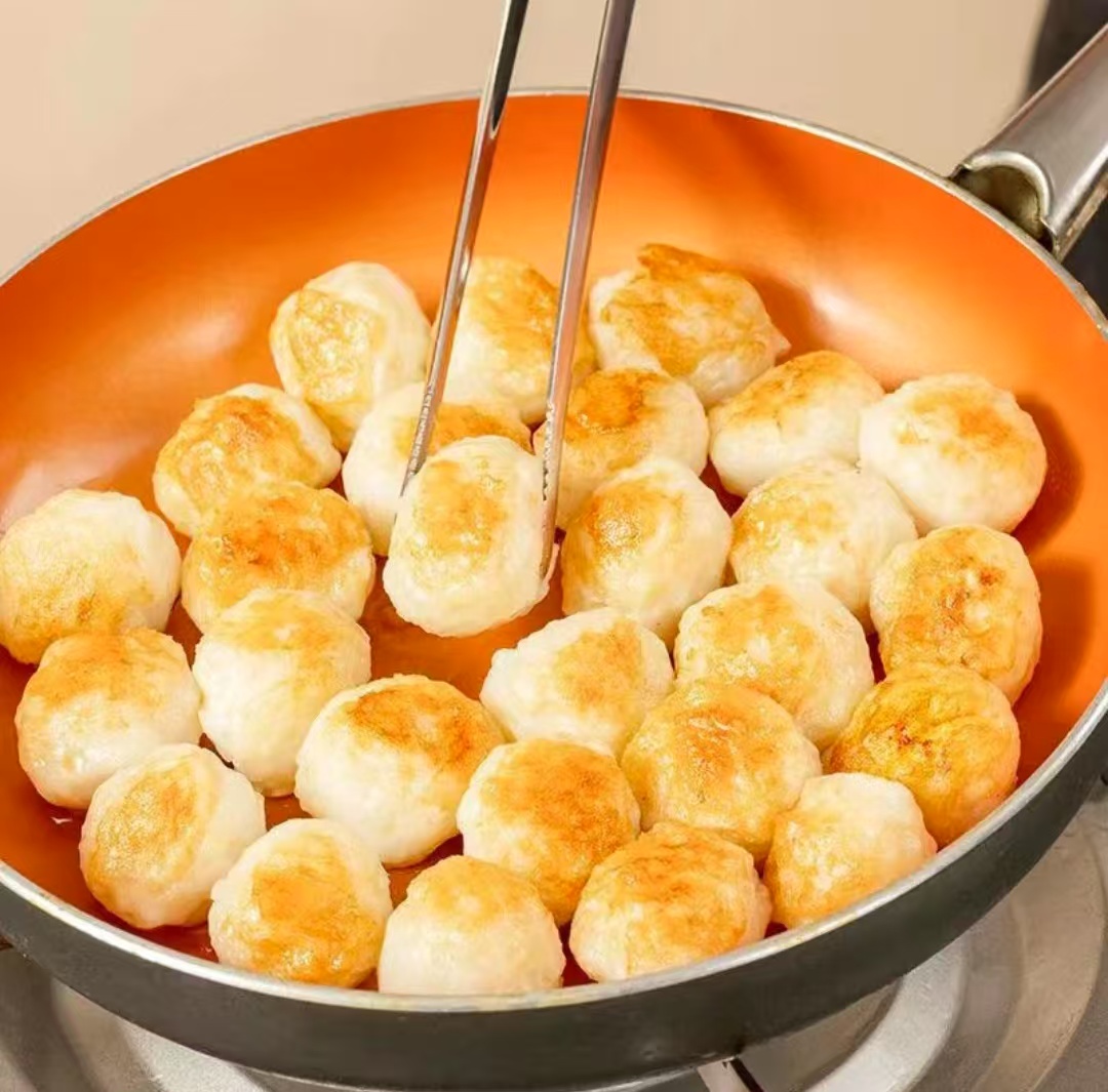 安井活鱼现杀嫩鱼丸400g火锅丸子冷冻半成品烧烤串串食材整箱批发