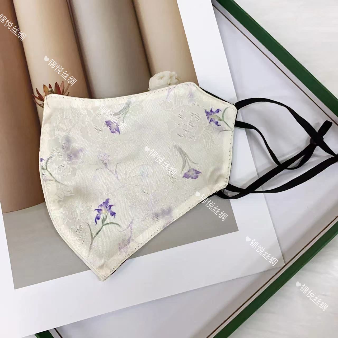 锦悦新中式可调节轻奢高定国风口罩（A637）