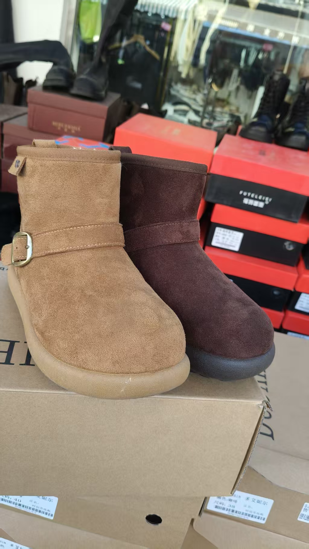 冬季保暖时尚雪地靴靴子时尚加绒女款休闲2618