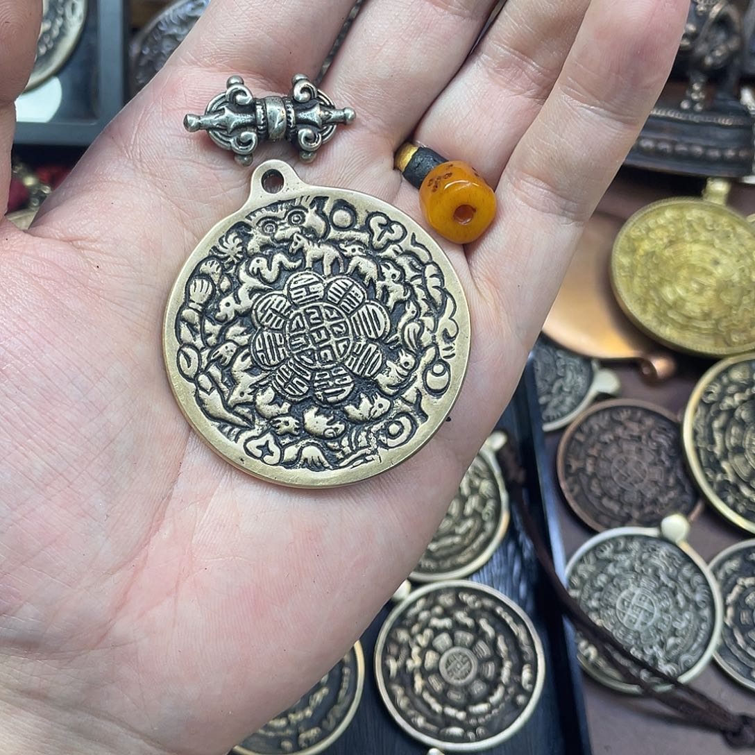 蝶***抓福利（佛光板）猫头鹰九宫八卦牌孤品私人订制