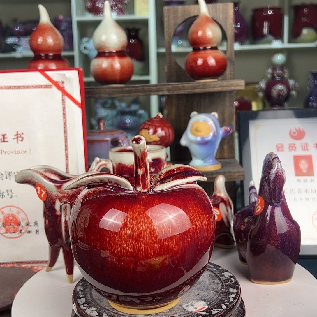 摆件郑家钧窑摆件