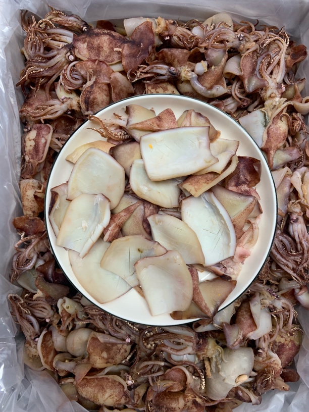 【蚝西施海味】本港鲍鱿鱼筒8成干（20-25头）爆炒包邮