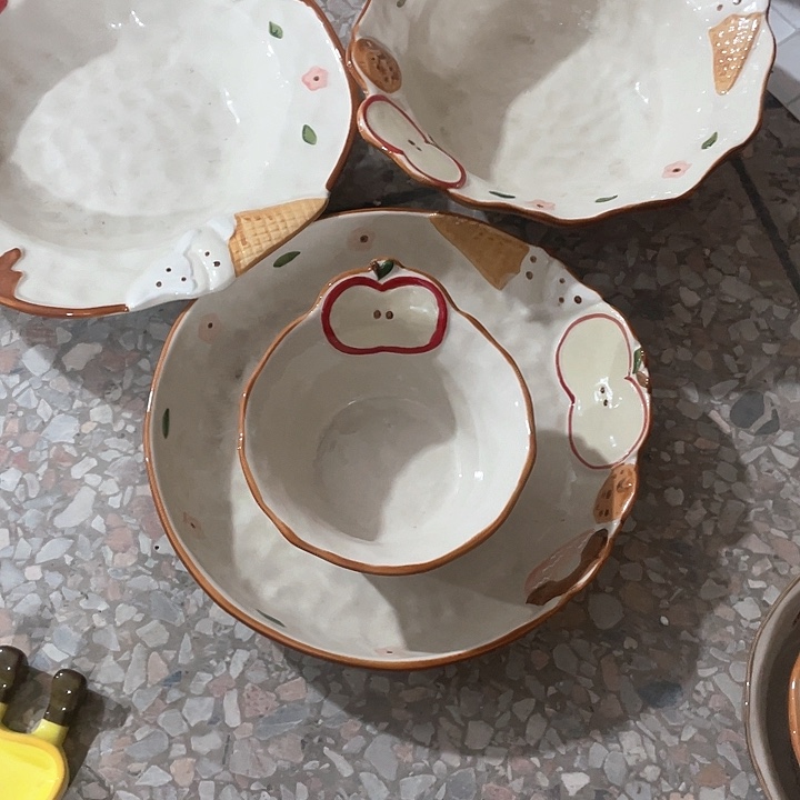 微瑕陶瓷完美主义者勿拍2碗3件套