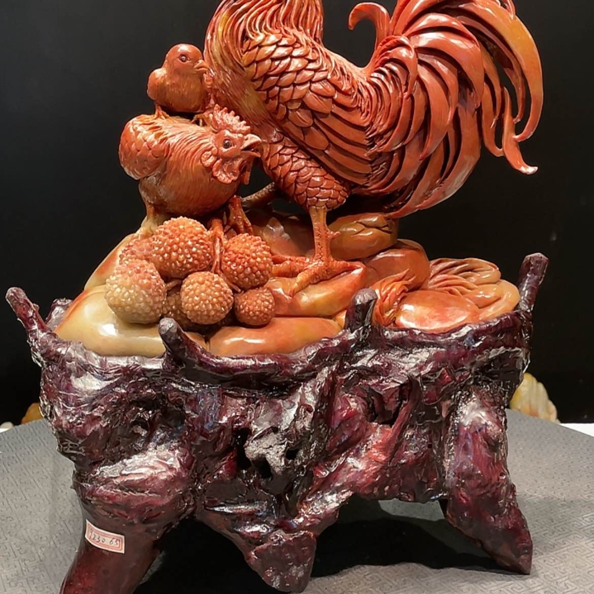 【闪购商品】寿山石用****5公鸡摆件家居