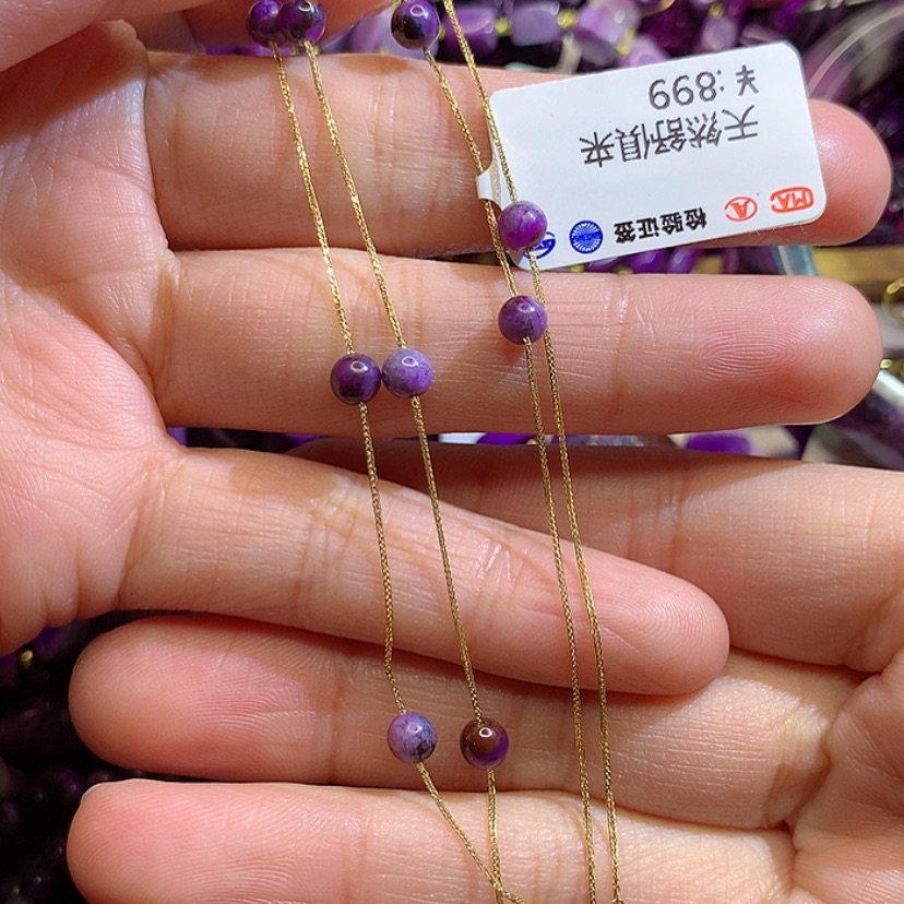 【闪购商品】苏纪石（舒俱来）项链18K金镶嵌安***