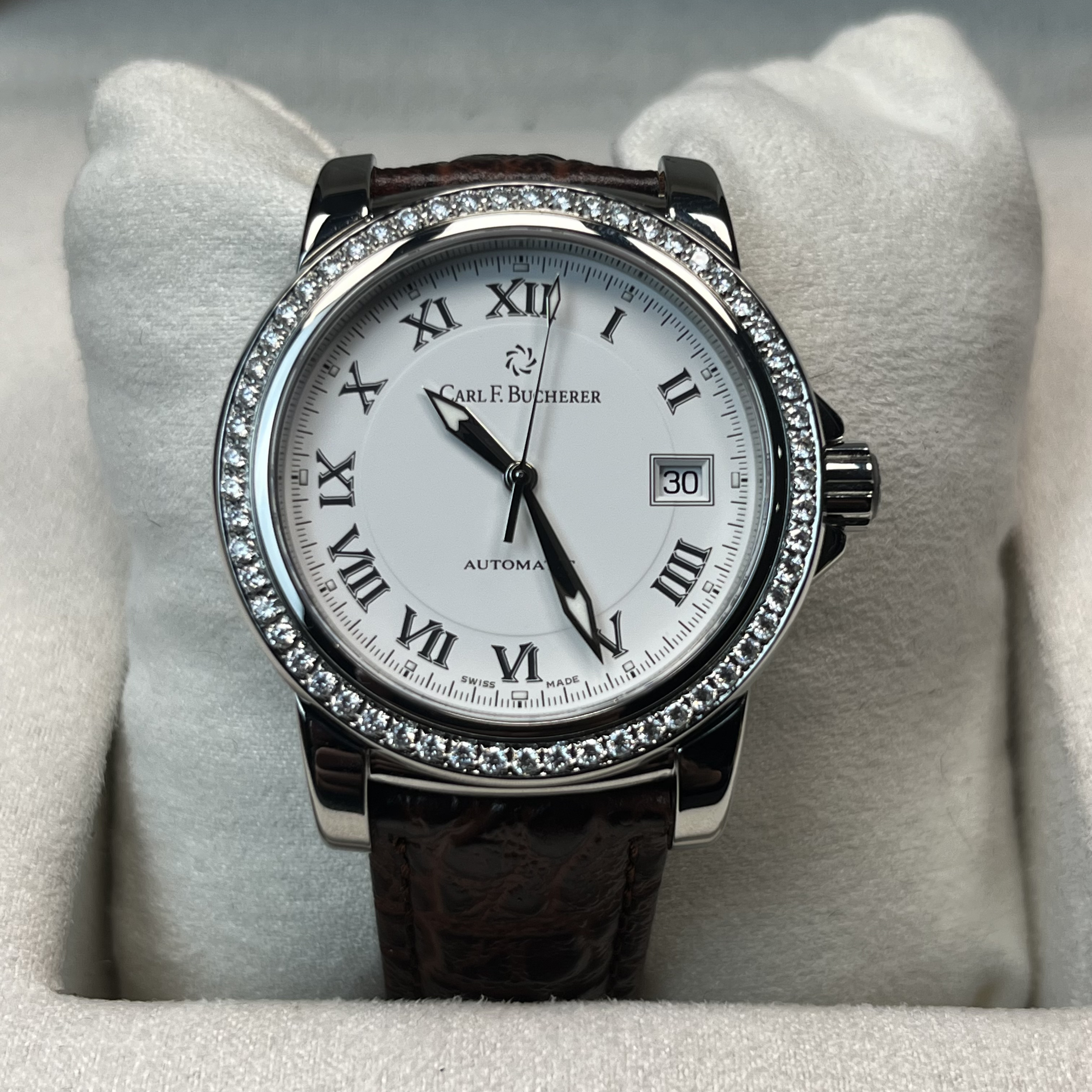 95新 宝齐莱 柏拉维自动机械男士腕表直径38.5