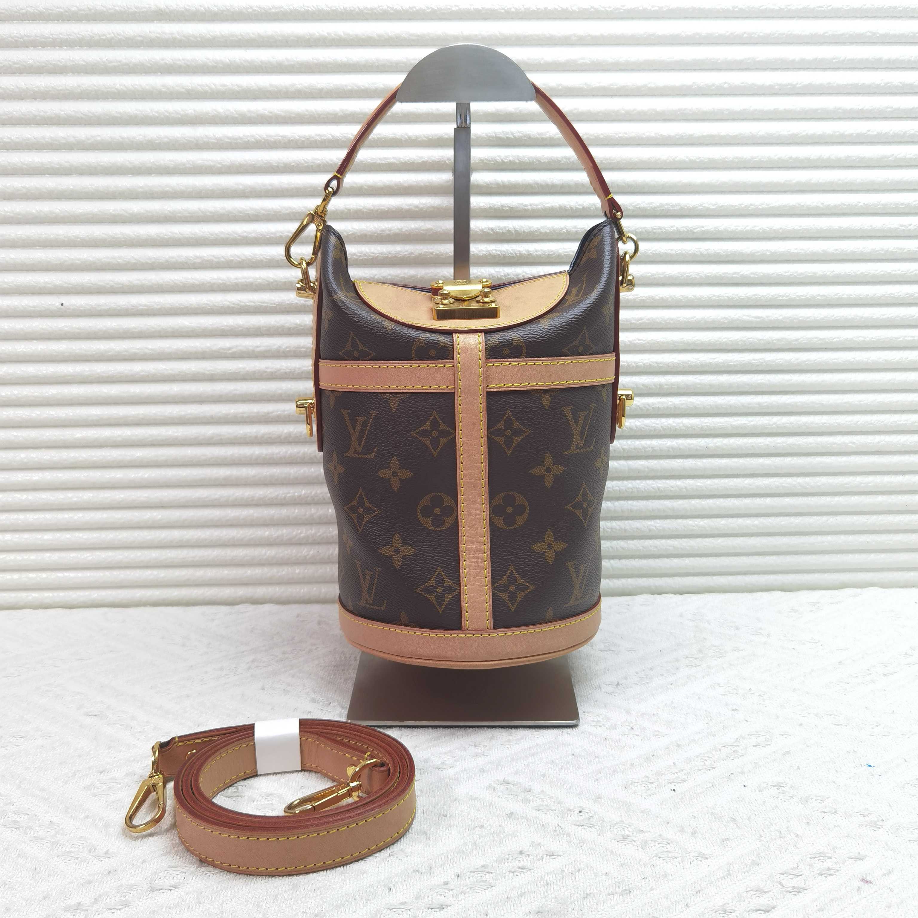 95新 LouisVuitton/路易威登 LV duffle老花薯条包手提包斜挎包