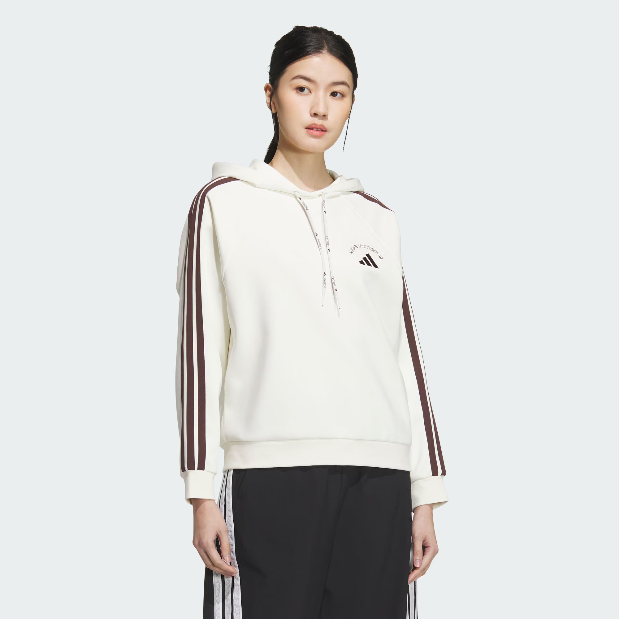 adidas/阿迪达斯女子秋季MS HOODY 加绒运动休闲连帽套头衫KC0034